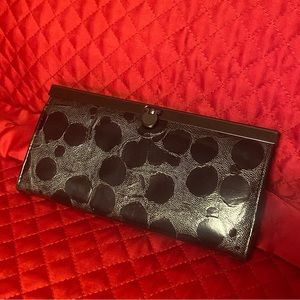Black leopard wallet